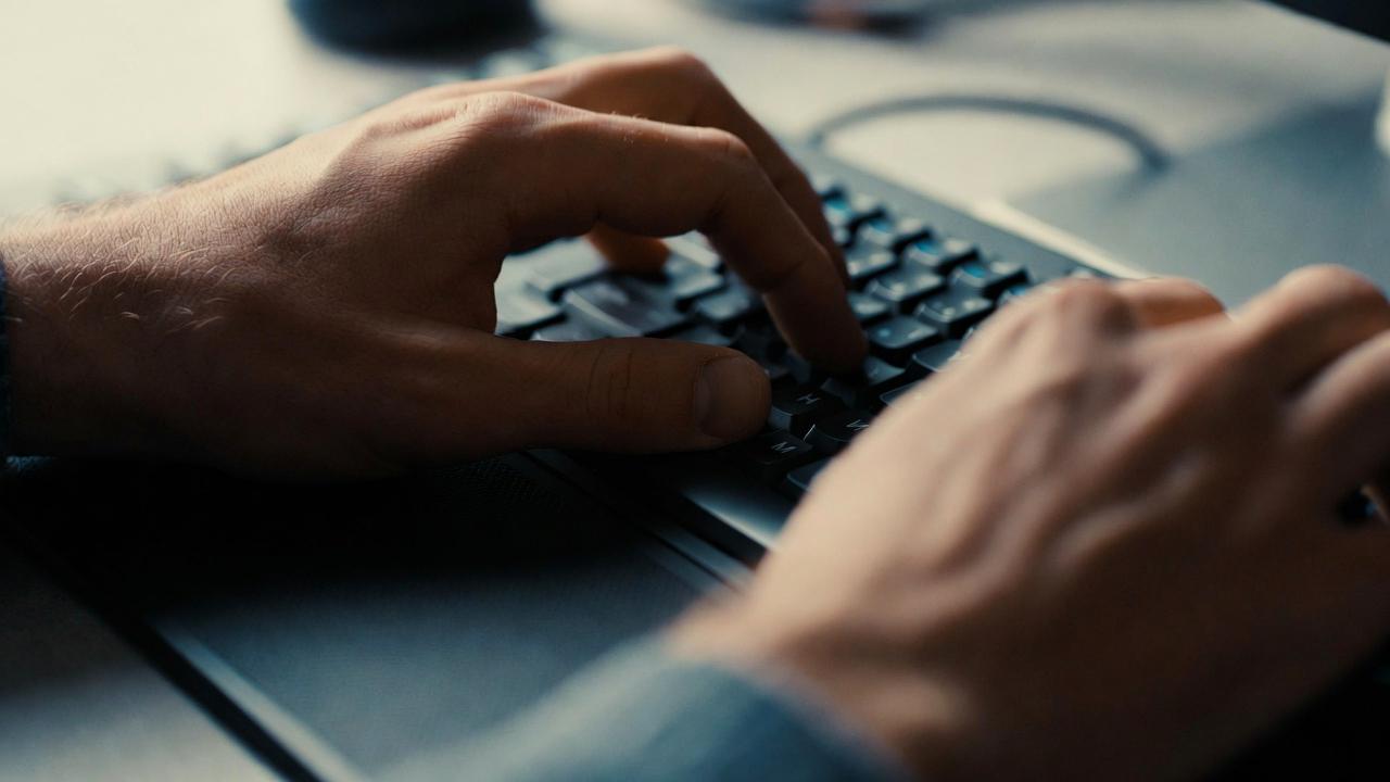 指でキーを押すクローズアップのイメージ