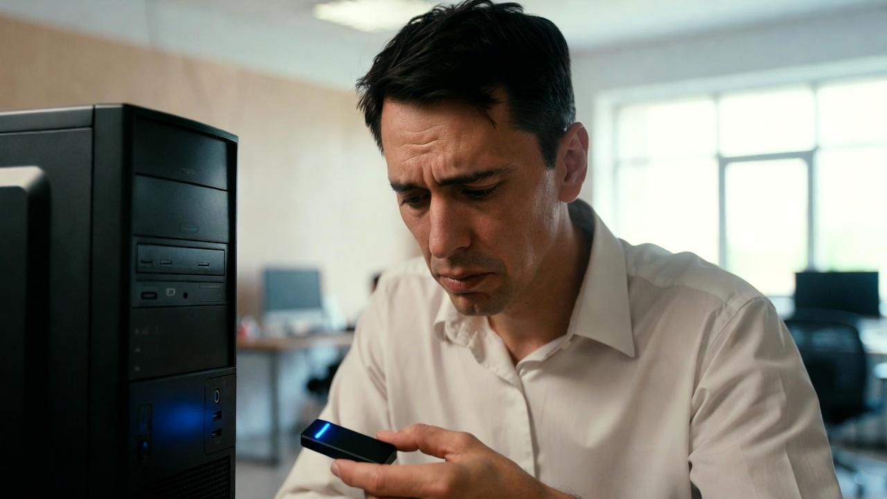 USBメモリをバックアップに使う際の注意点を示す解説図