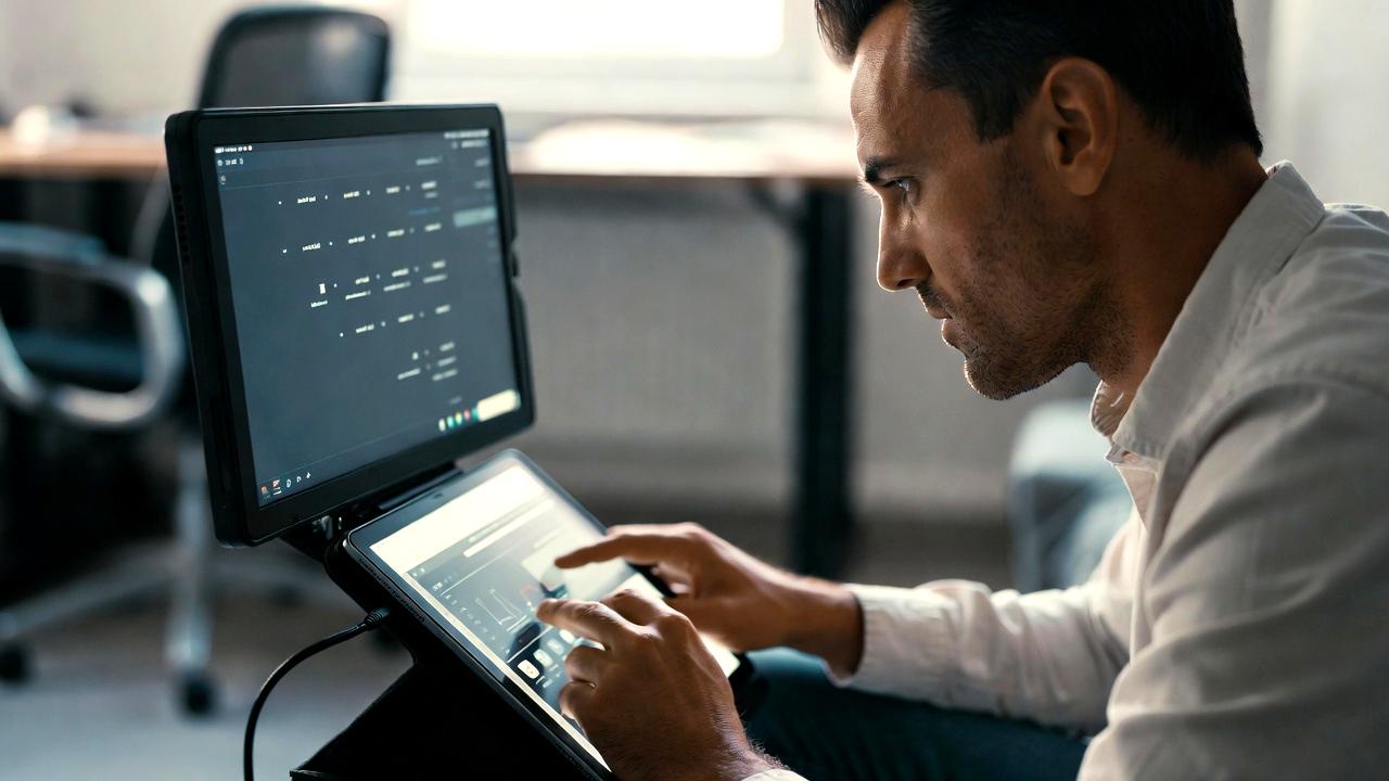 タブレットをPCのサブディスプレイとして接続して使う構成イメージ