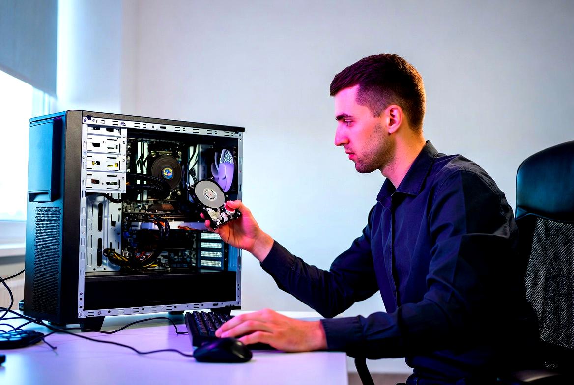 SSDと外付けストレージでPC保守を強化するイメージ