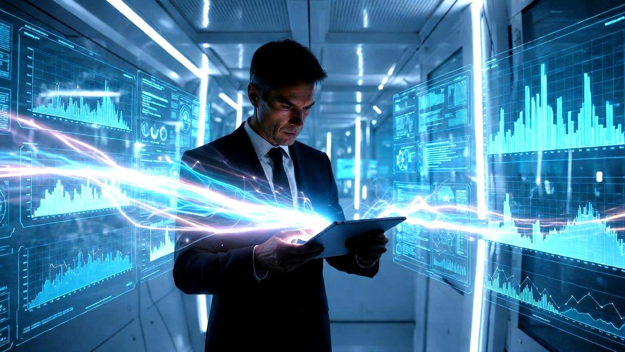 タブレットでの作業とマルチタスクの限界を示すシンプルな構図