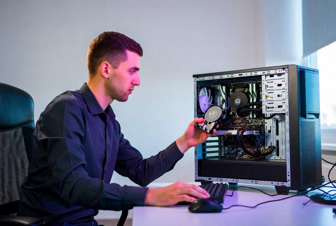 ノートPCとデスクトップPCの電源管理の違いを比較するイメージ