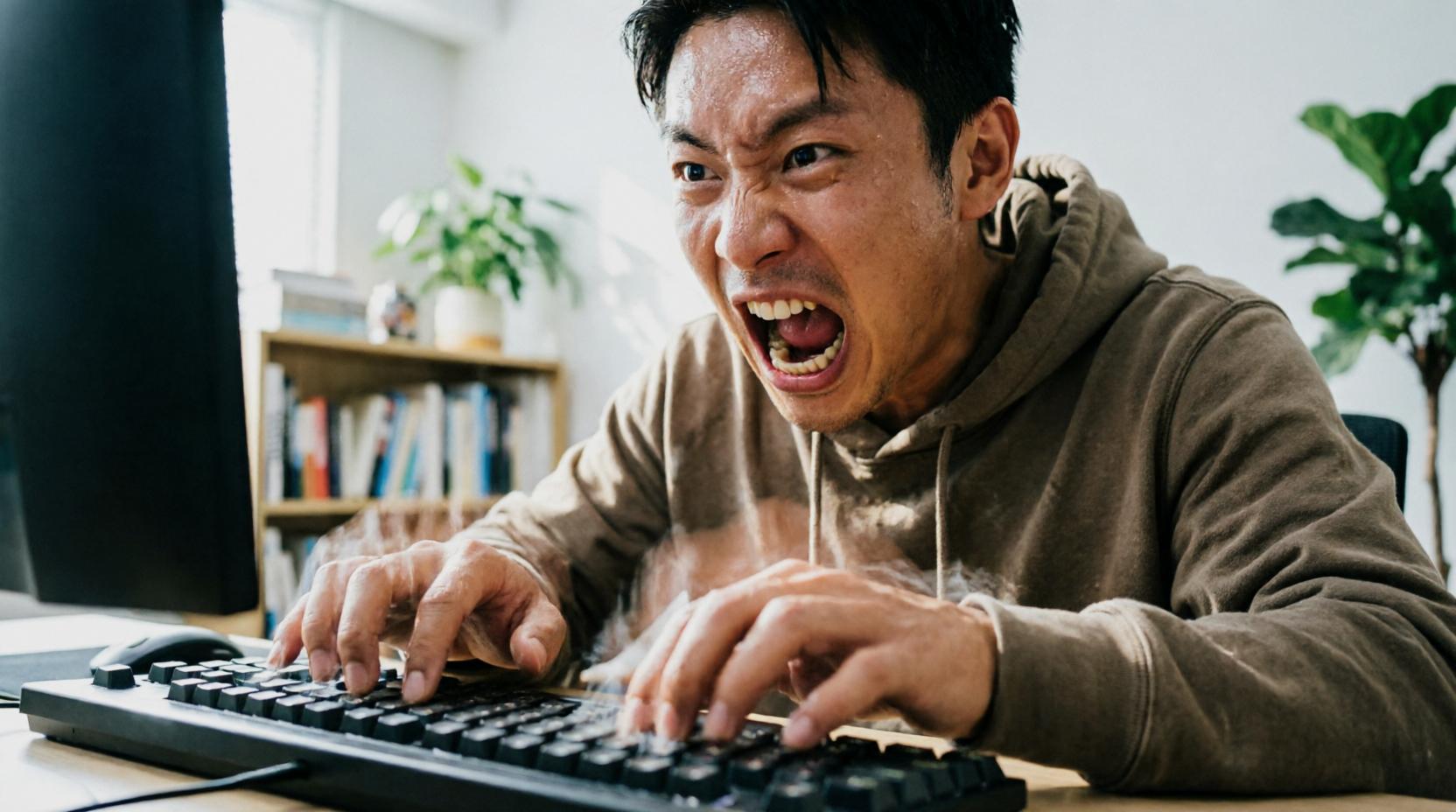 快適なデスク環境でキーボードを使いこなす理想的な状態