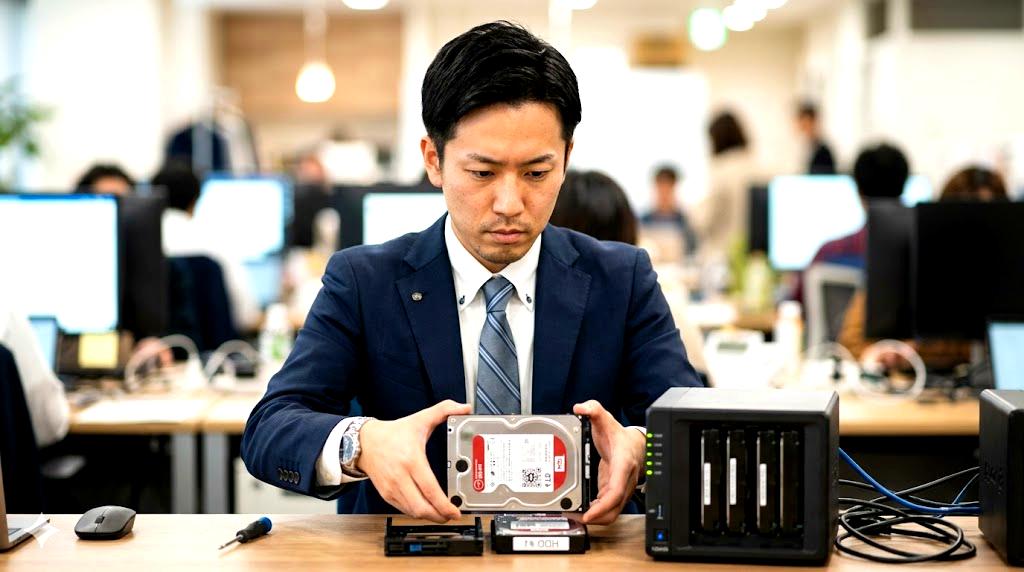 大容量HDDとバックアップ用途のイメージ