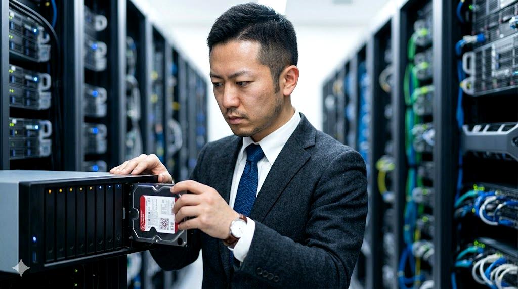 SSDの空き容量と寿命の関係を示すストレージ管理画面