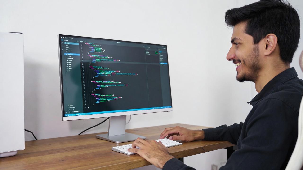 チカつきや変色が発生したモニターとPC環境を確認するイメージ