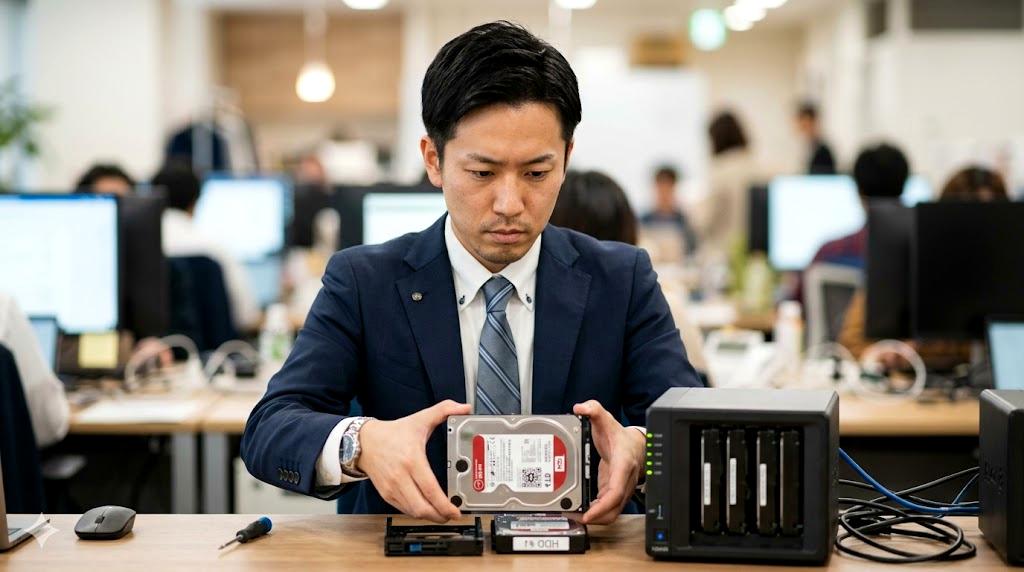 外付けHDD市場の価格推移と2026年以降の見通しを示す分析イメージ