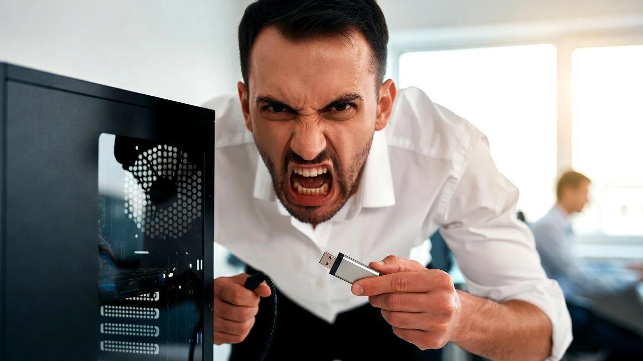 メモリ容量の変化と最適なPC選びの結論を示す未来的イメージ