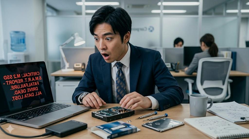 PC環境を整えてHDDを保護するデスク周り