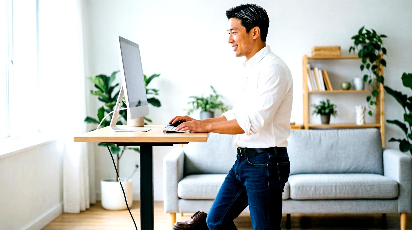 座椅子とゲーミングチェアを比較した作業環境のイメージ