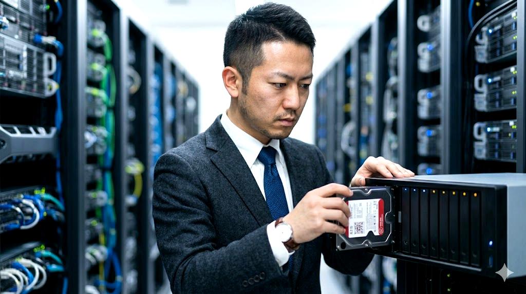 バックアップ設定ミスによるデータ保護失敗のイメージ
