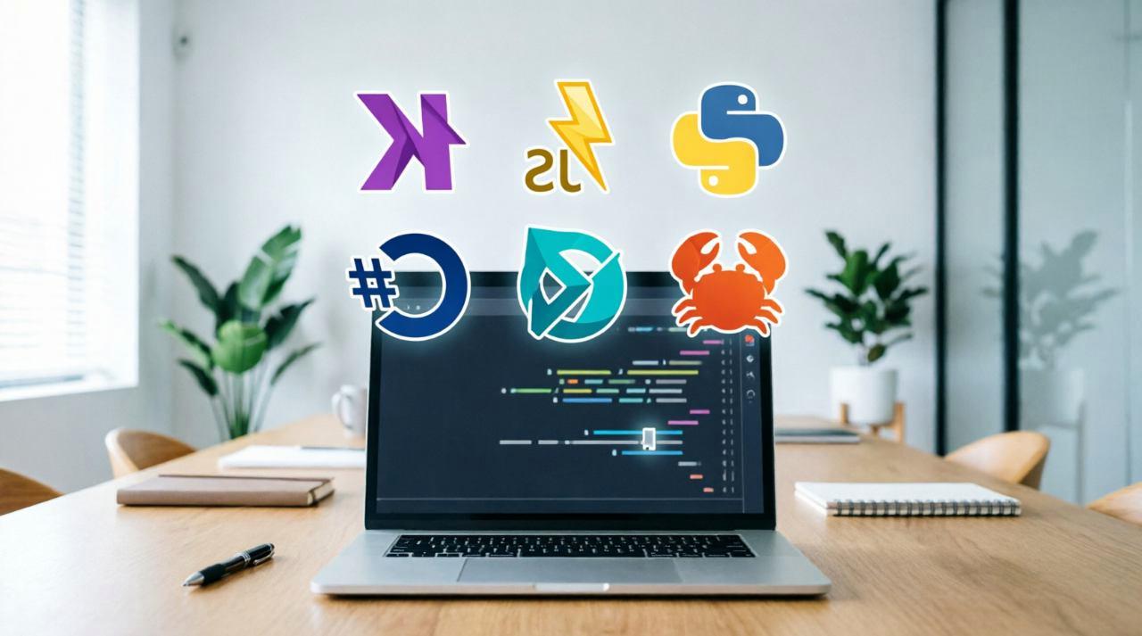 KubuntuとMX Linuxのロゴが中央に配置され、どちらを選ぶか迷う様子を表現している
