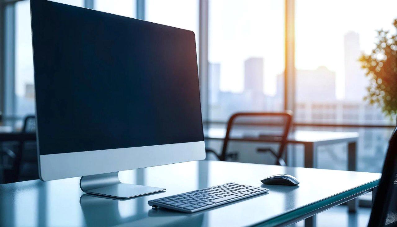 快適なPCデスク環境で長時間作業を行う様子