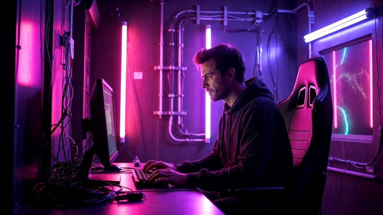 快適なPC作業環境と新しいリクライニングチェアのイメージ