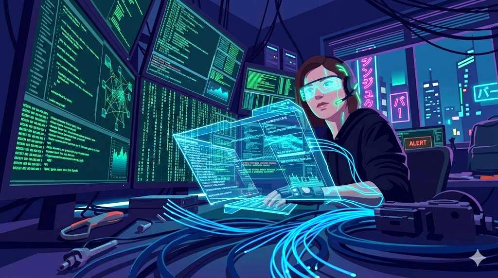 ネットワーク速度測定ツールで通信状況を確認する画面