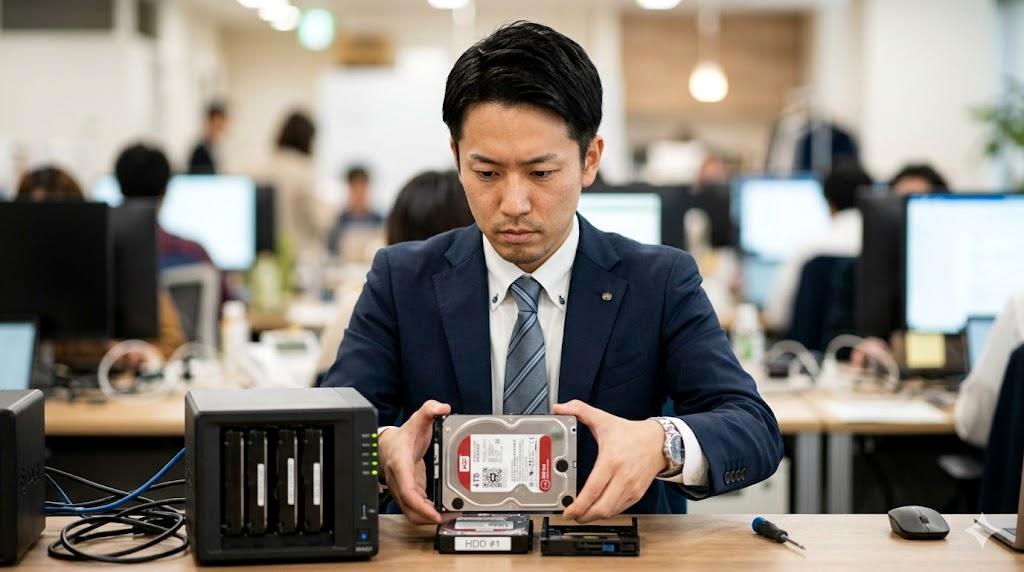 用途とドライブ台数からRAIDレベルを選べるフローチャート図