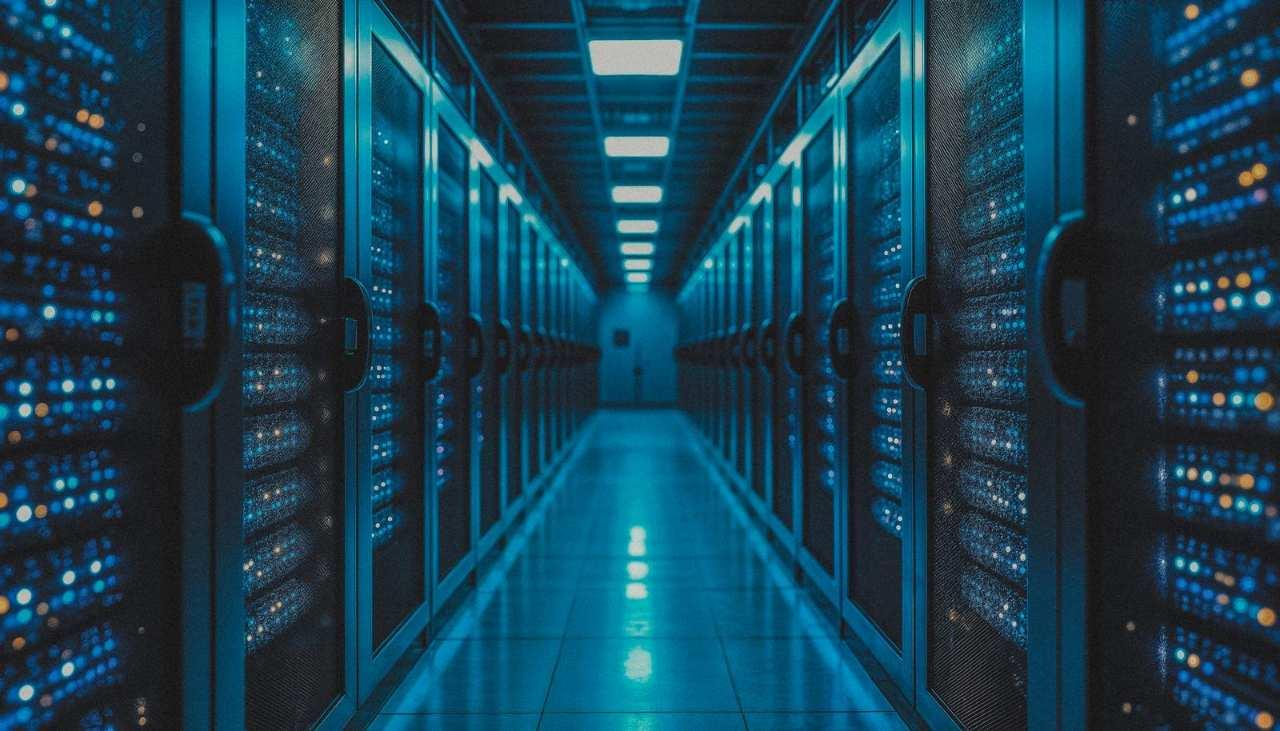 データセンターで安全に管理されるバックアップデータのイメージ