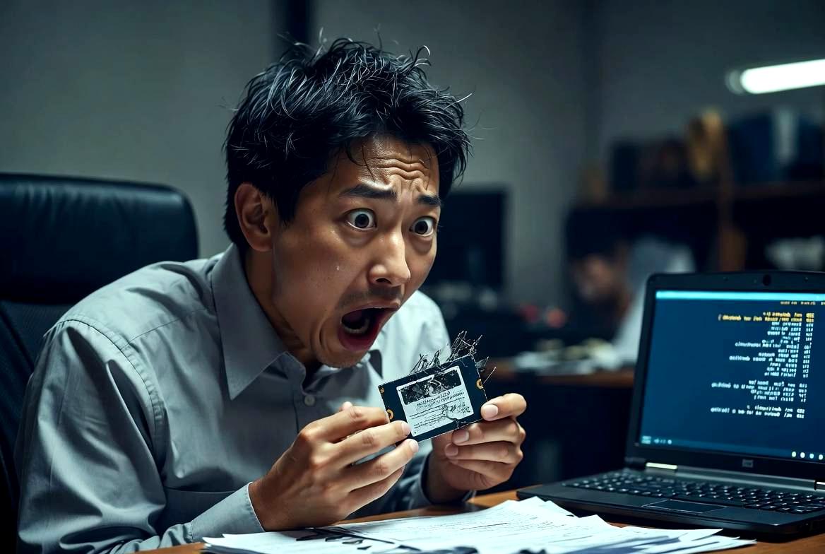 ハッシュ値比較ツールの画面とデータ整合性を検証するプロセス