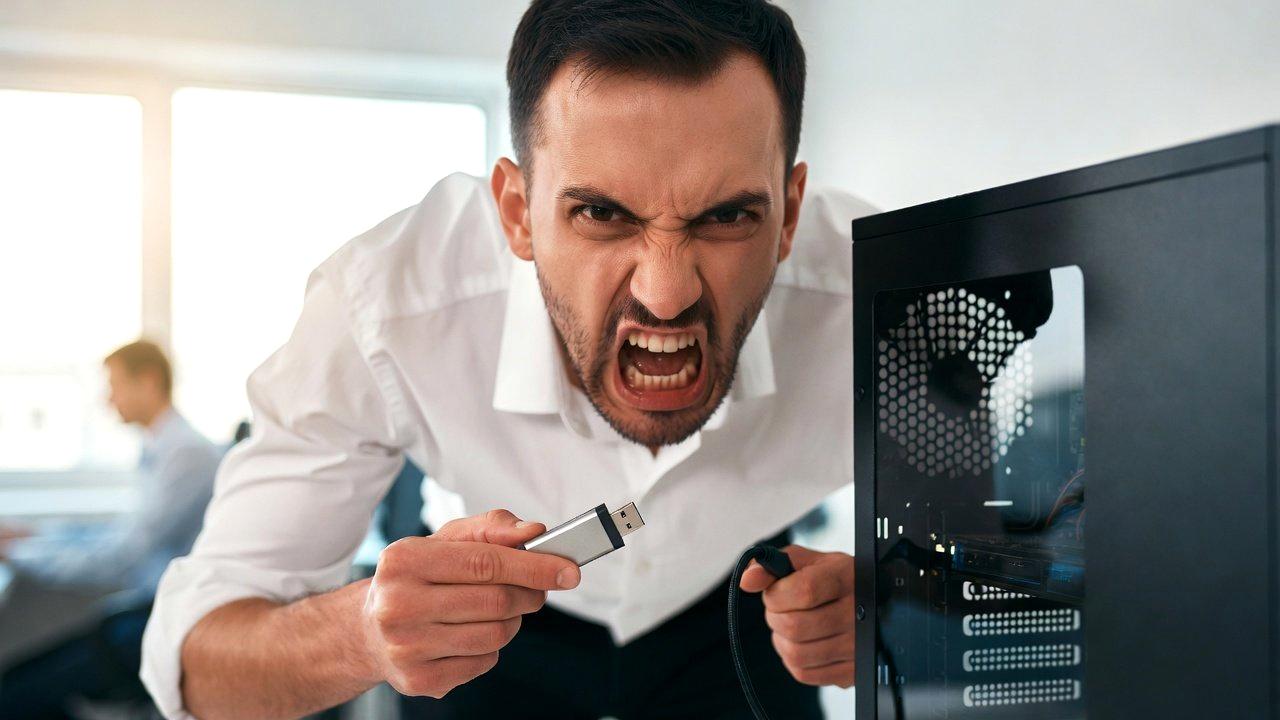パソコンの起動処理と電力消費を表現したイメージ