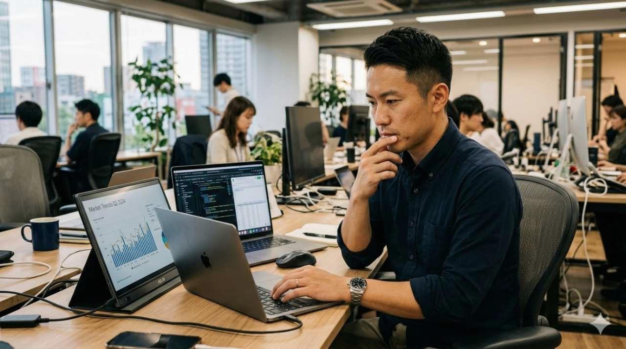 排気ファンまわりを慎重に扱うMacBook Pro清掃イメージ
