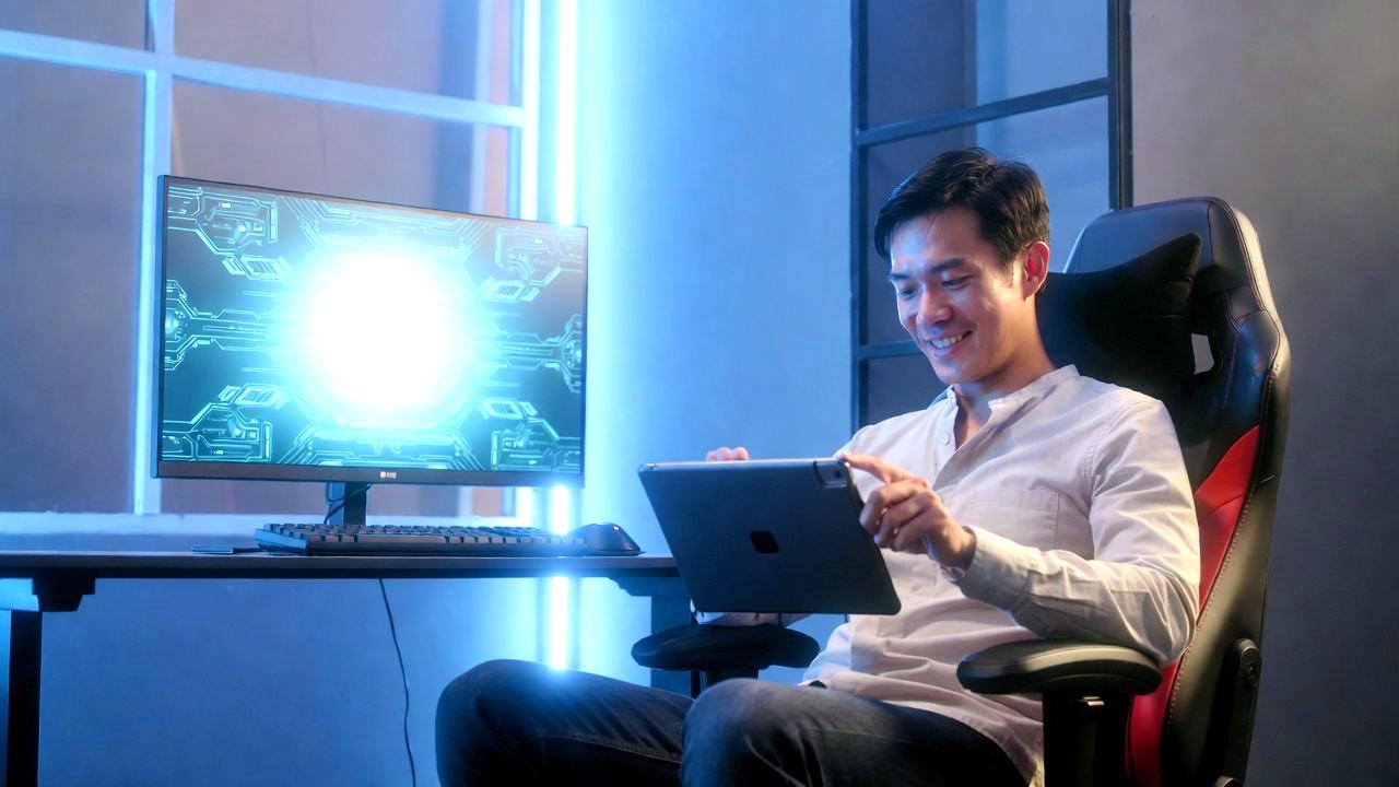 常時電源オンのタブレットとバッテリー寿命を守る設定を表現したイメージ