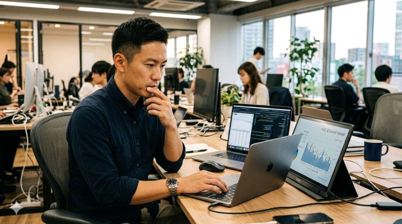 スリープとシャットダウンの違いを画面表示で比較するPCのイメージ