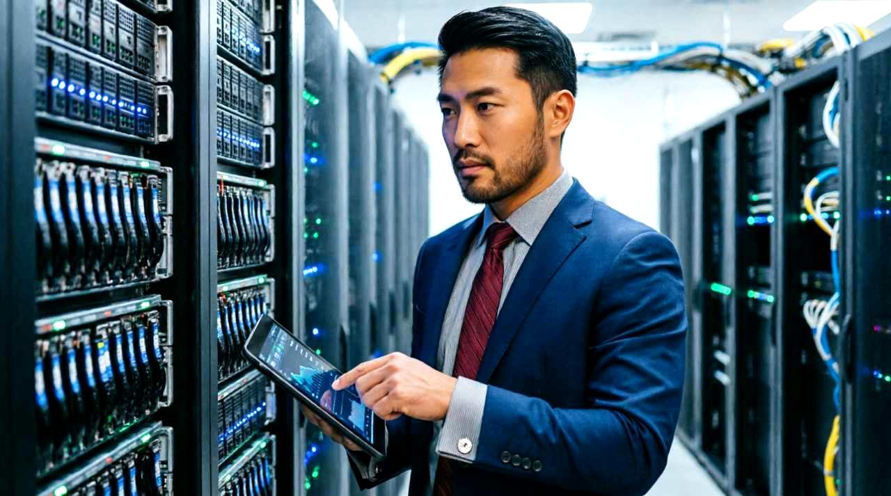 Google DriveとiCloud Driveのロゴが天秤に乗り、未来のクラウドが背景にある結論イメージ