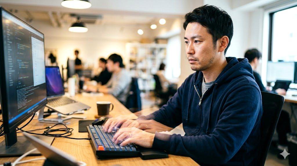 Linuxシステム設定や管理を行うパソコン画面