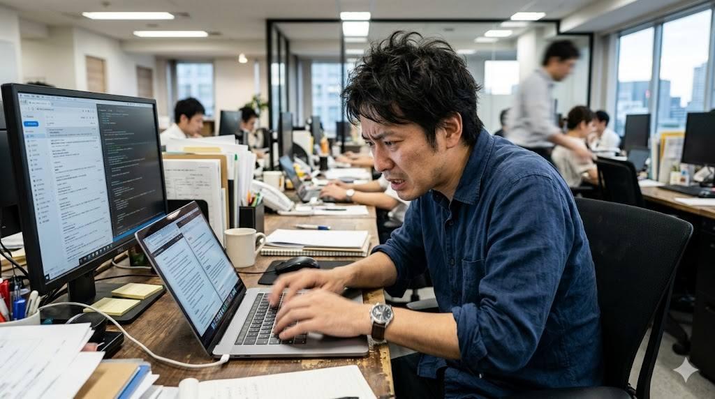 中古ノートパソコンの状態を確認するチェックイメージ