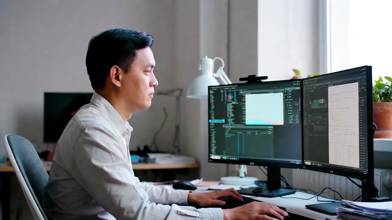 ルーターの設置場所を最適化してWebカメラとの電波経路を確保する様子