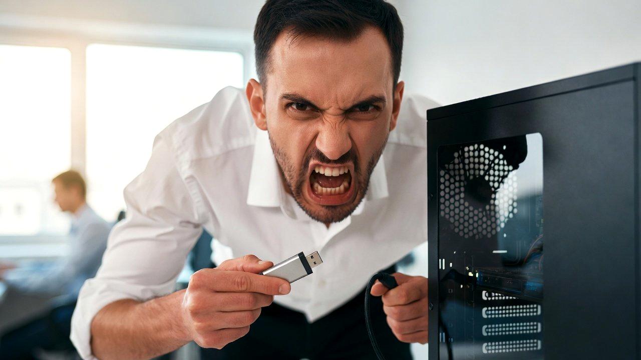 デュアルモニター環境で動画編集ソフトとFPSゲームを表示するデスクトップPC作業スペースの俯瞰写真。