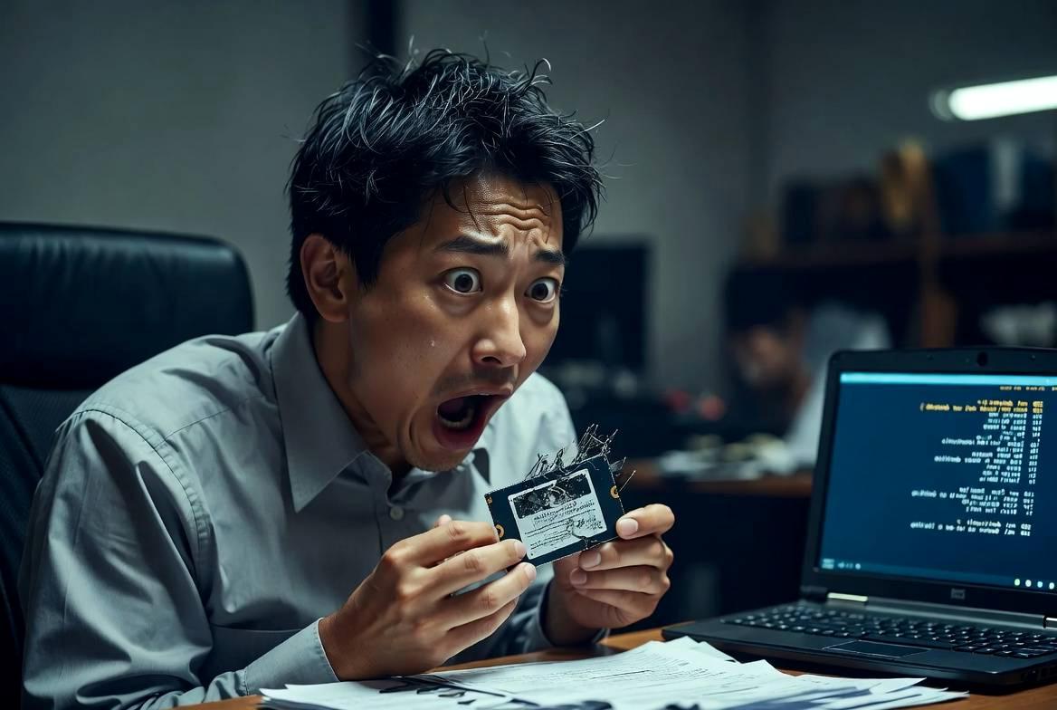 Debianの公式ロゴと安定版リリーススケジュールが書かれた資料のクローズアップ