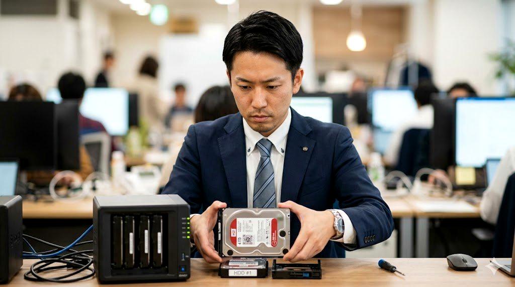電卓とともに表示されたBackblazeとpCloudの価格表のクローズアップ