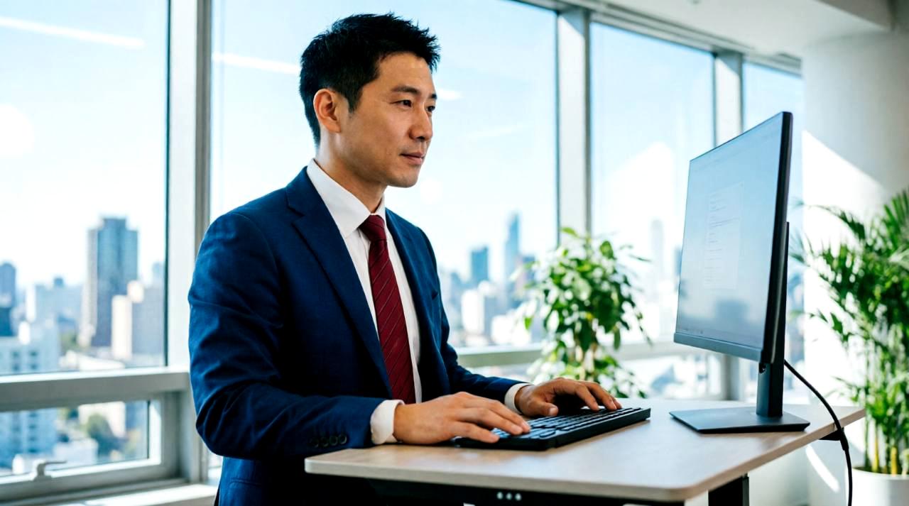 API連携や実装フローを確認する開発デスクのPC環境